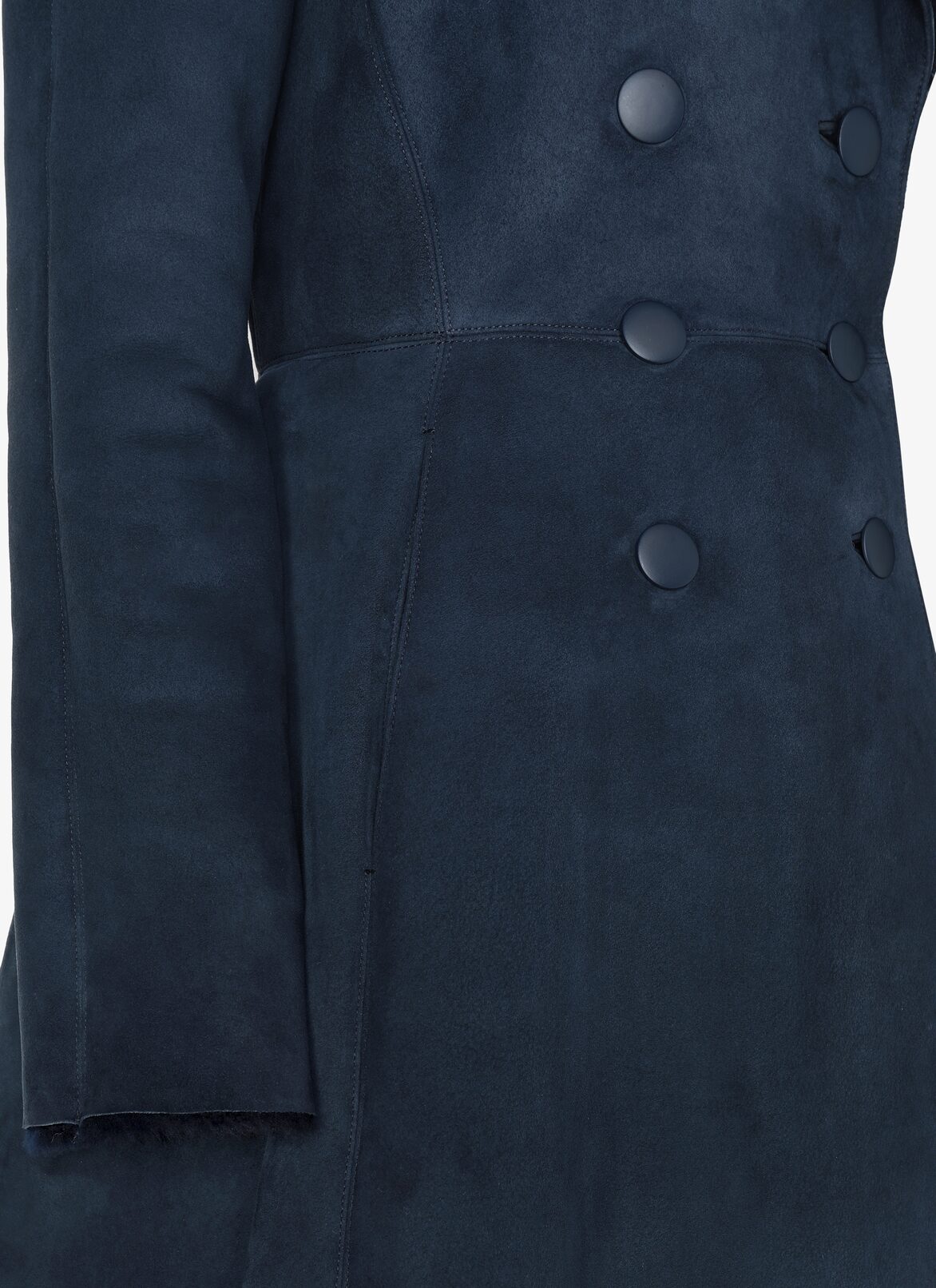 Merino Woolen Coat ALAÏA DARK NAVY MERINO WOOLEN COAT